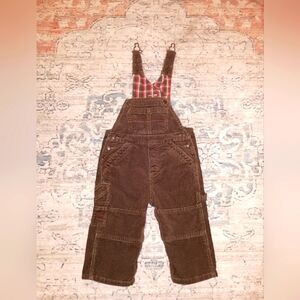 Oshkosh Vintage Brown Overalls Size 18 months